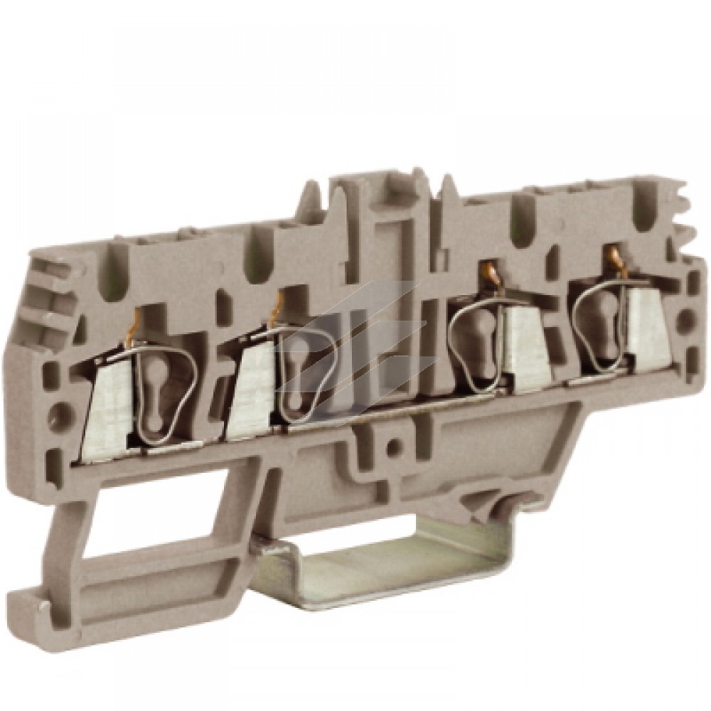 HММ.2/1+2 прохідний затискач, синій 800V, 24A 2,5 mm², 1вхід/2виходи, ДКС