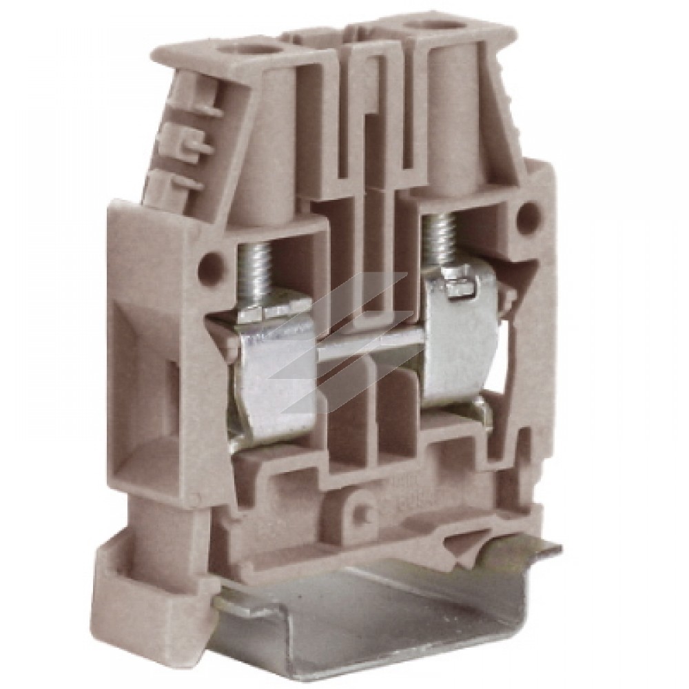 CBC.10GR, прохідний затискач сірий 1000V, 57A 10мм², ДКС