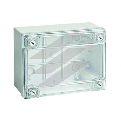 Коробка відгалужуюча з гладкими стінками, прозора кришка, IP56, 150х110х70мм, ДКС