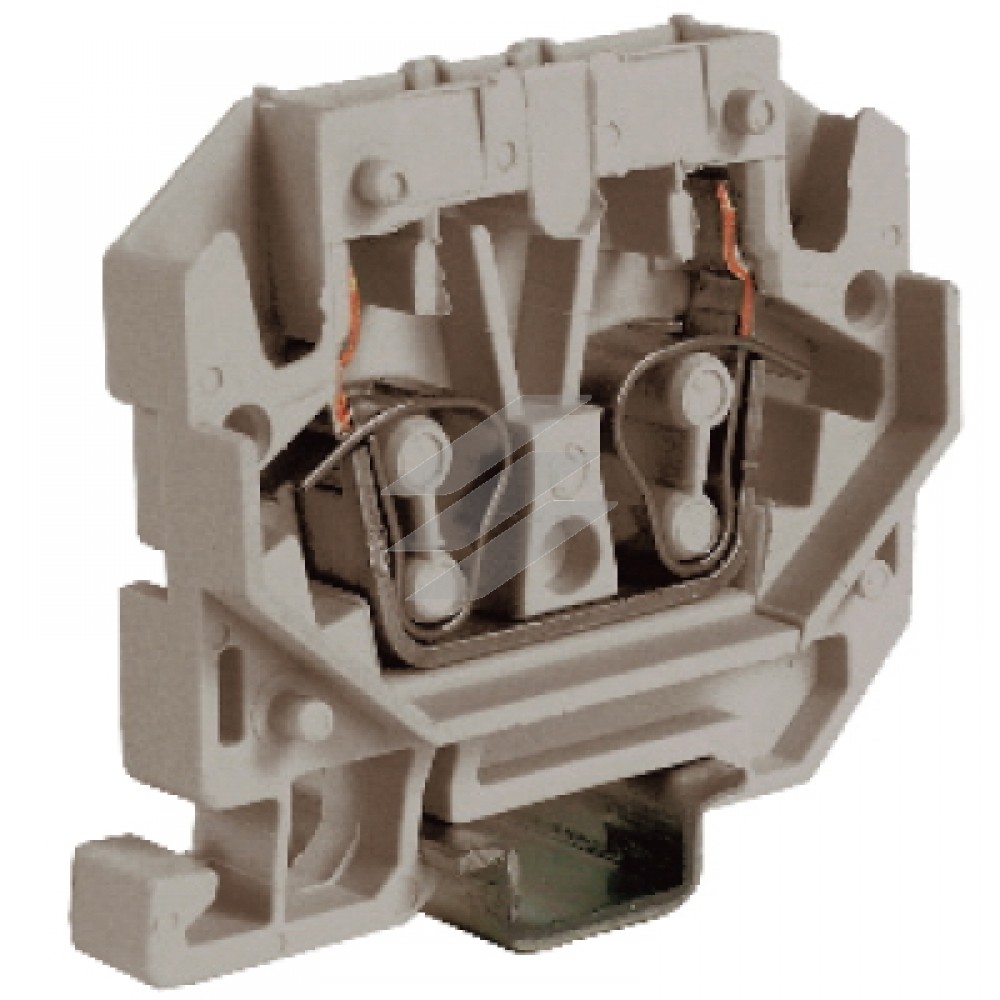 проходной зажим 2 5 кв мм. кв. мм сер. зажим проходной rn. зажим клеммный проходной dkc zrp400.