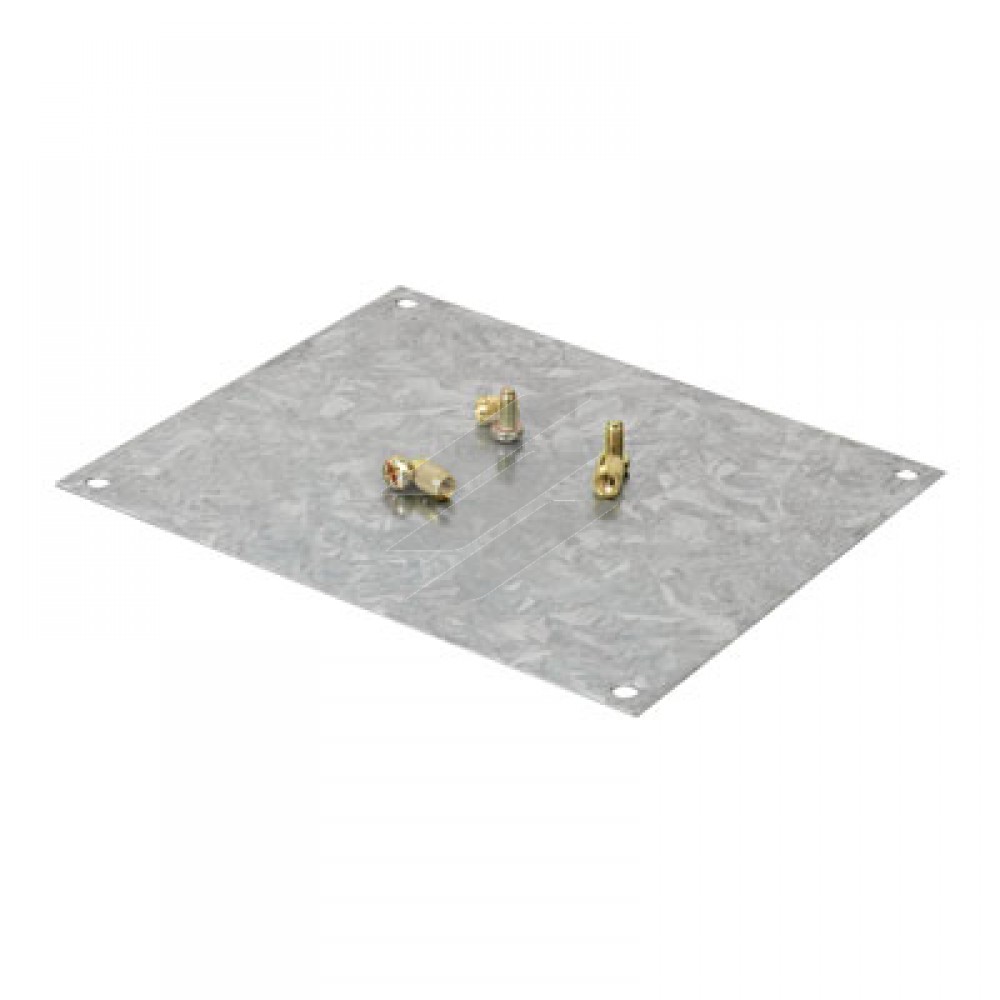 Монтажна пластина з оцинкованої сталі 133х109мм, для коробок 65302 (154х129мм), ДКС