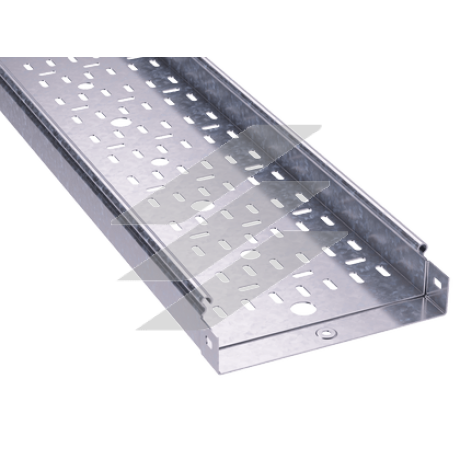 Лоток перфорований 400х50, довжина 3м, товщиною 1.2мм, ДКС