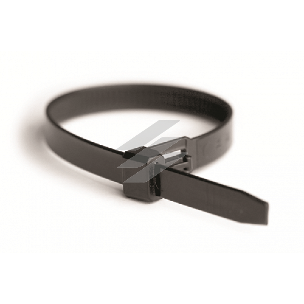 Хомут багаторазовий, білий, 7, 5х350, поліамід 6.6, ДКС