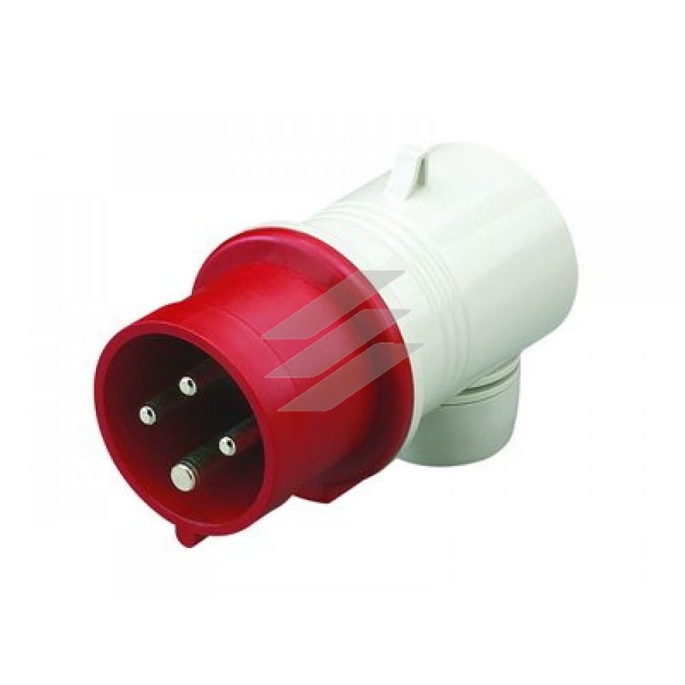 Вилка кабельна кутова IP44 16А 3P+E 400В, ДКС
