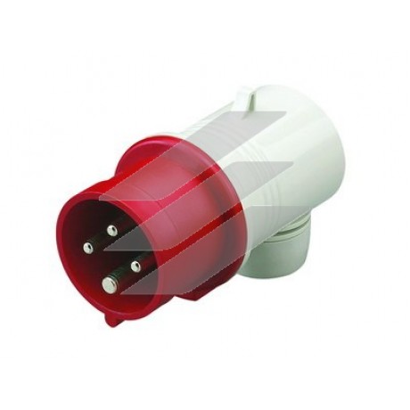 Вилка кабельна кутова IP44 16А 3P+E 400В, ДКС