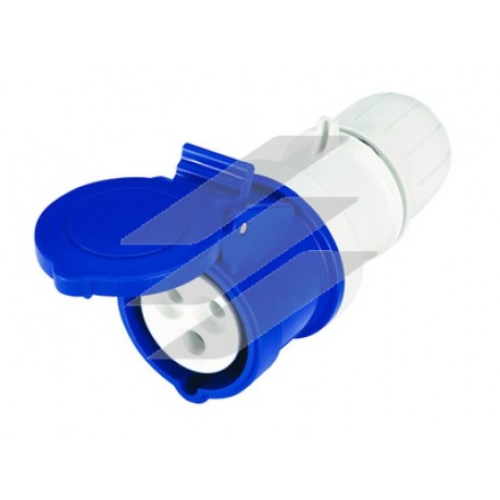 Розетка кабельна IP44 32А 2P+E 230В, ДКС