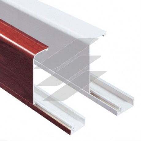 Короб плінтусний 100х40мм, довжина 2м, білий RAL9016, ДКС