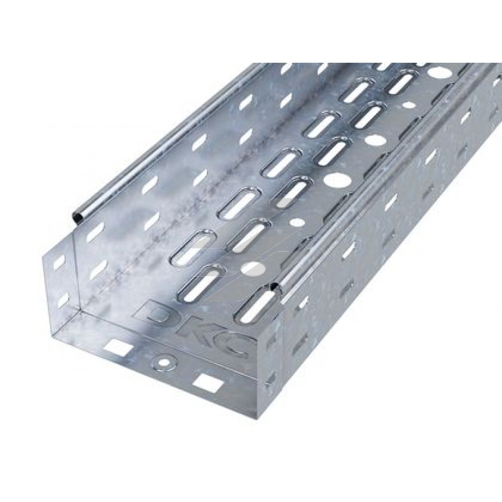 Лоток перфорований 150х80, довжина 3м, гаряче цинкування зануренням (HDZ), ДКС