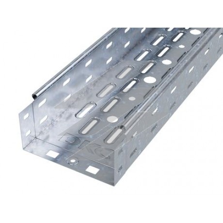 Лоток перфорований 150х80, довжина 3м, гаряче цинкування зануренням (HDZ), ДКС