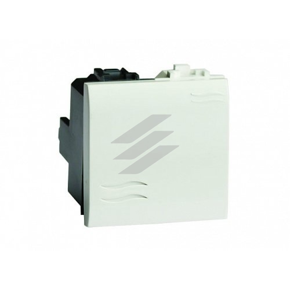 Вимикач однополюсний, 16А, 250В, 2 модуля, полікарбонат, IP20, білий RAL9010, ДКС