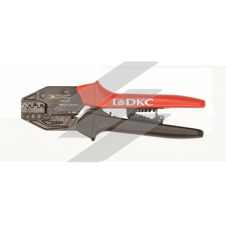 Інструмент для обтиску неізольованих наконечників 0, 25-6кв.мм і зачищення проводів 0, 5-6кв.мм, ДКС