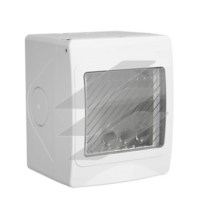 Коробка для настінного монтажу, IP55, 2 модулі, колір сірий, ДКС