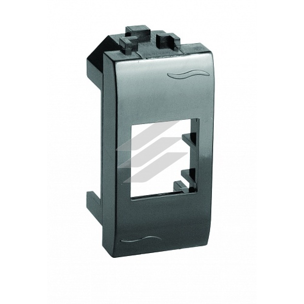 Адаптер для інформаційних роз'ємів Keystone, чорний RAL 7016, 1 моø, ДКС