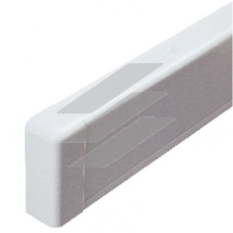 Заглушка для плінтусного коробу 100х40мм, біла RAL 9016, ДКС