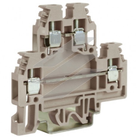 DAS.4GR, прохідний затискач сірий 2 рівня 630V, 32A 4мм², ДКС