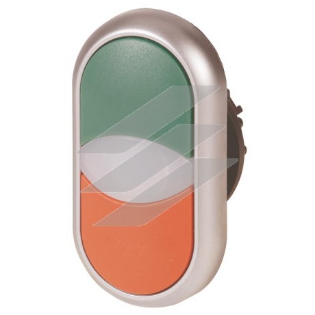 Здвоєна кнопка з сигнальною лампою M22-DDL-GR, Eaton