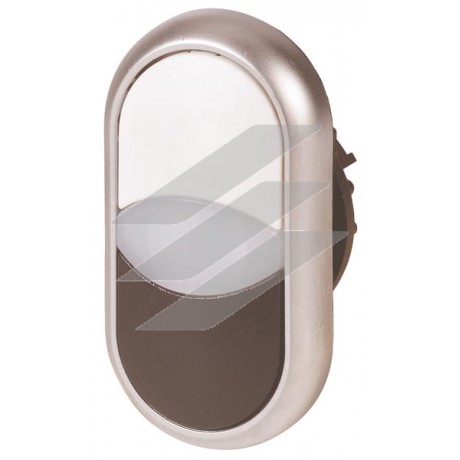 Здвоєна кнопка з сигнальною лампою M22-DDL-WS, Eaton