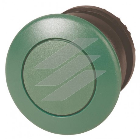 Грибоподібна кнопка M22S-DP-G, RMQ-Titan, Гриб, без фіксації, Гриб зелений, зелений, без маркування, Eaton