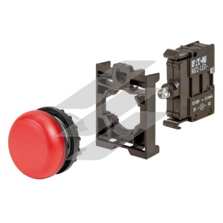 Лампа червона M22-L-R-LED-BVP, Eaton