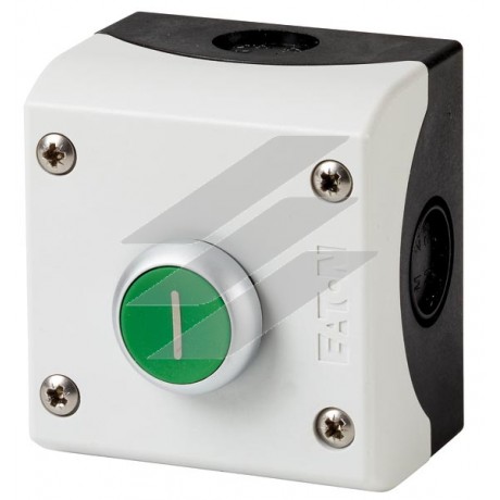 Зелена кнопка в корпусі M22-D-G-X1/KC11/I, Eaton