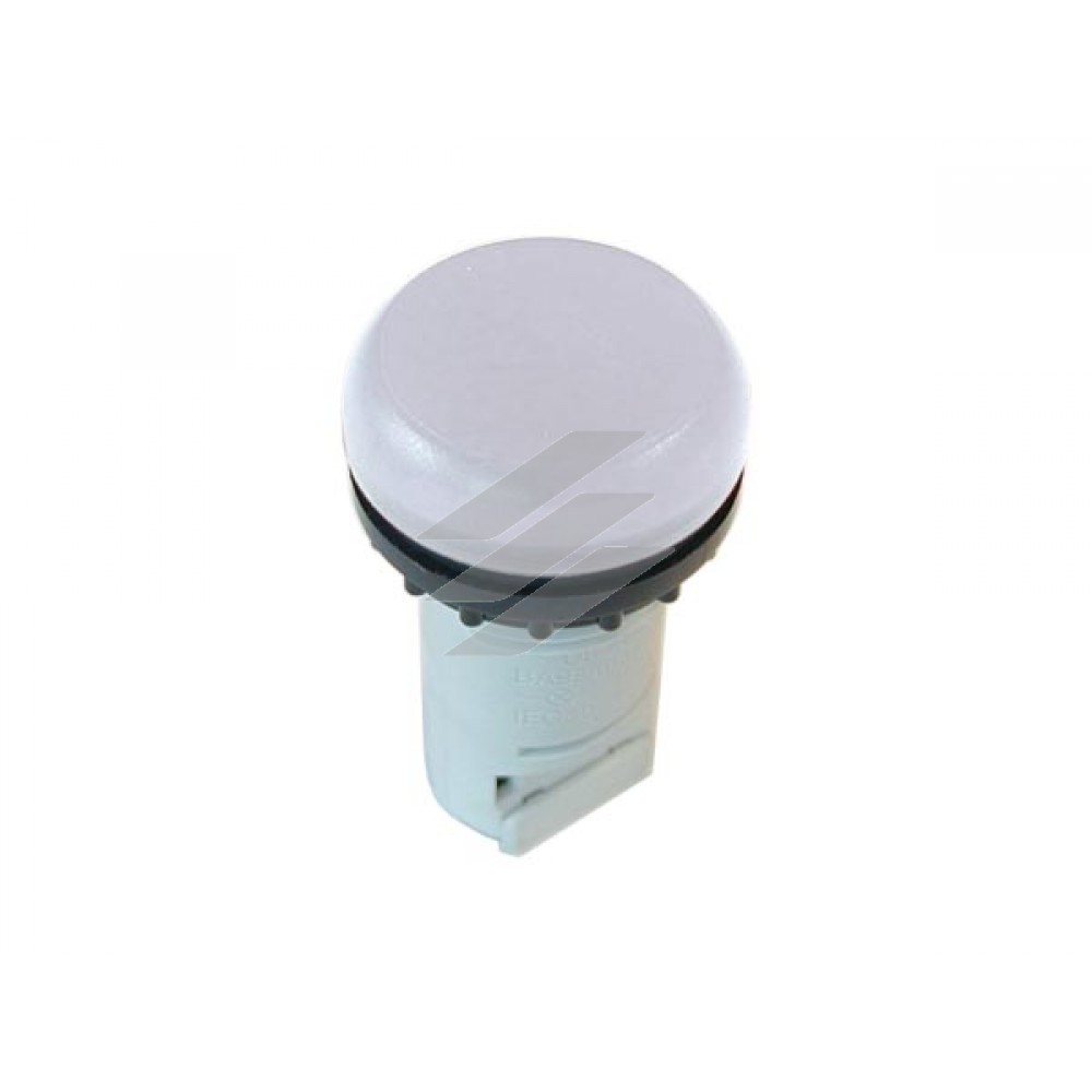 Індикатор M22-LC-W, RMQ-Titan, плоский, без светоелемента, для ламп розжарювання, неонових ламп і світлодіодів до 2,4 Вт, з гніздом лампи BA 9s, Eaton Індикатор M22-LC-W, RMQ-Titan, плоский, без светоелемента, для ламп розжарювання, неонових ламп і світлодіодів до 2,4 Вт, з гніздом лампи BA 9s, Eaton