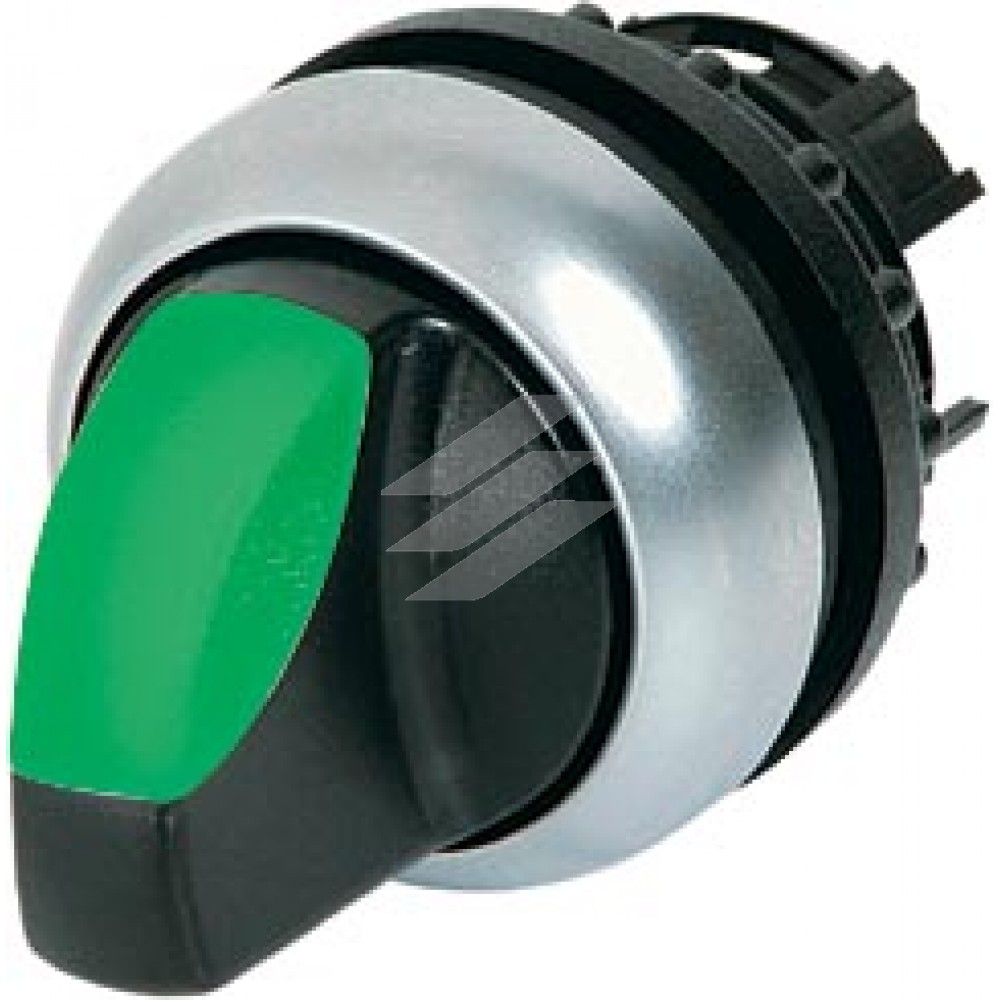 Перемикач з поворотною ручкою 2-х позиційний 60⁰ M22-WRLK-G, Eaton