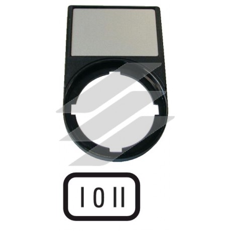Шильдик zI-0-IIz з власником 30х50 M22S-ST-X93, Eaton