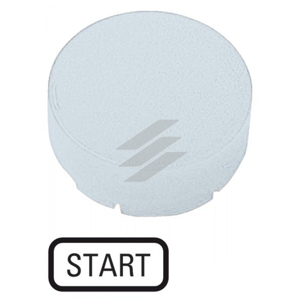 Лінза для кнопок з підсвічуванням M22-XDLH-W-GB1, яка виступає біла START, Eaton