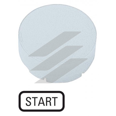 Лінза для кнопок з підсвічуванням M22-XDLH-W-GB1, яка виступає біла START, Eaton