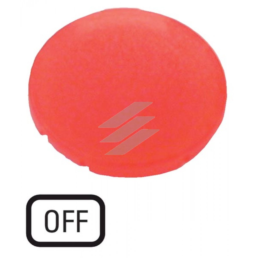 Лінза в кнопки з підсвічуванням M22-XDL-R-GB5, плоска червоні, OFF, Eaton