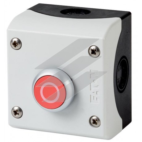 Червона кнопка в корпусі M22-D-R-X0/KC11/I, Eaton