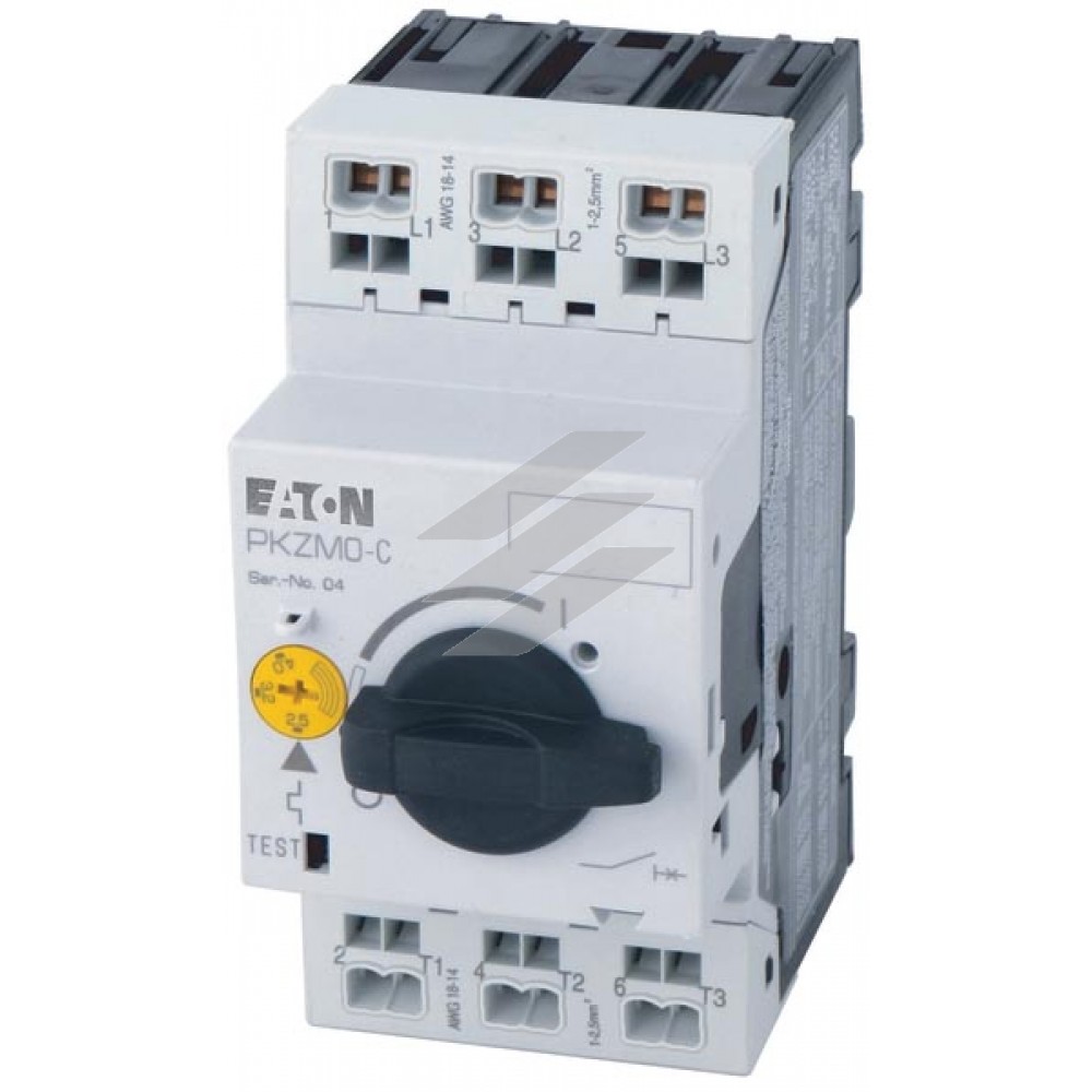 Автоматичний вимикач захисту двигуна 16А PKZM0-16-C, Eaton