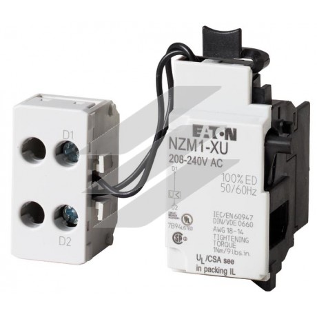 Розчеплювач мінімальної напруги NZM1-XU24DC, Eaton