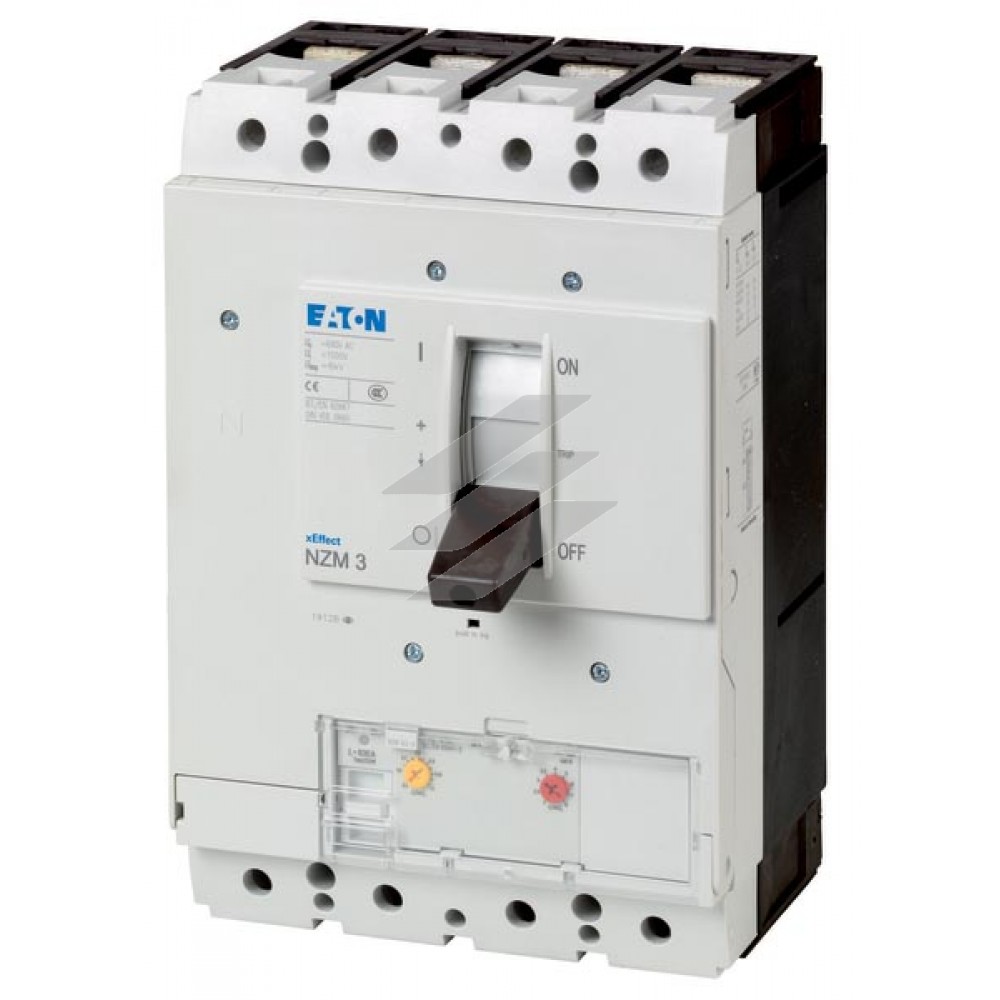 Автоматичний вимикач 630А/400 А нейтрали NZMH3-4-AE630/400, 4 полюса, відкл.здатність 150кА, електронний расцепитель, Eaton