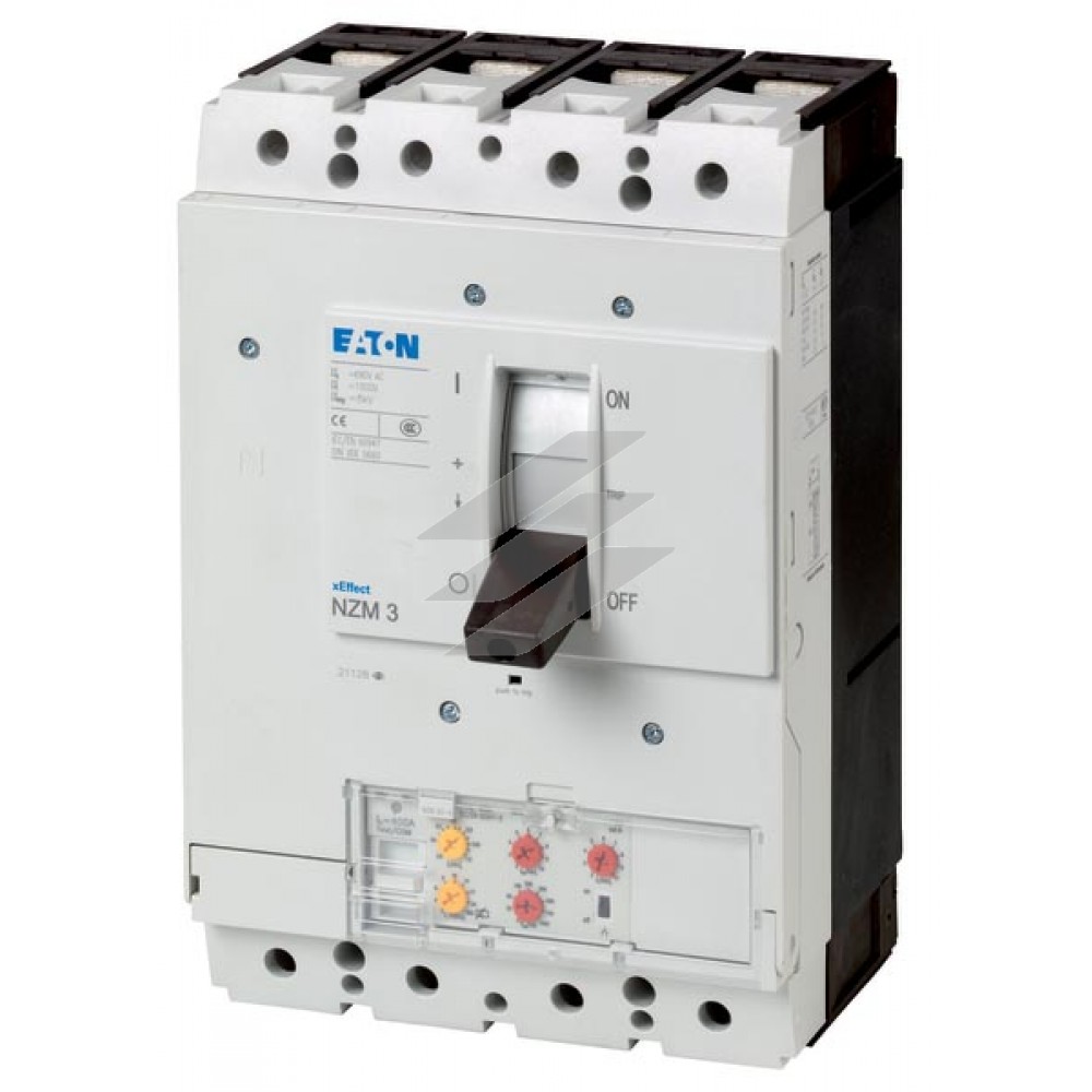 Автоматичний вимикач 630А/400 А нейтрали NZMH3-4-VE630/400, 4 полюса, відкл.здатність 150кА, селективний расцепитель, Eaton