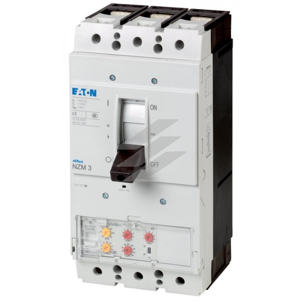 Автоматичний вимикач 250А NZMN3-VE250, 3 полюси, відкл.здатність 50кА, селективний расцепитель, Eaton