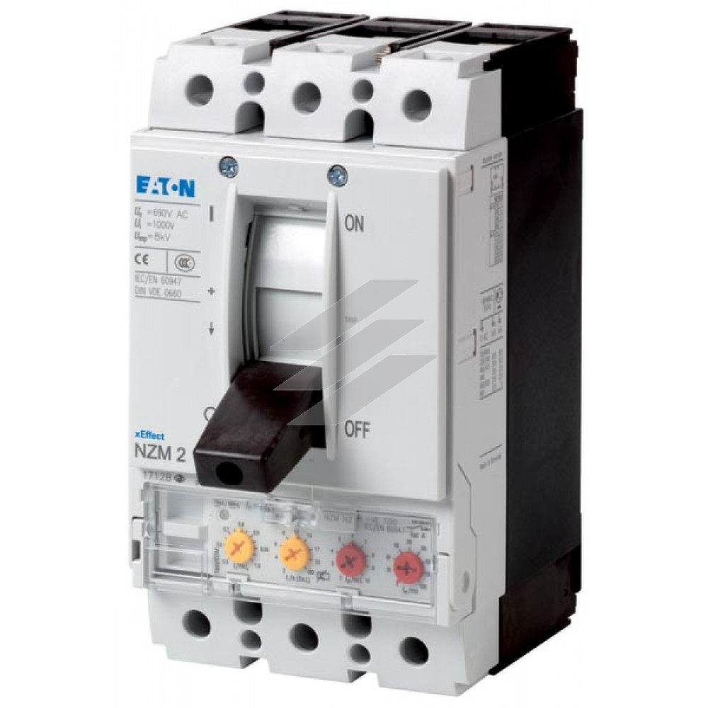Автоматичний вимикач 160А NZMN2-VE160, 3 полюси, відкл.здатність 50кА, селективний расцепитель, Eaton