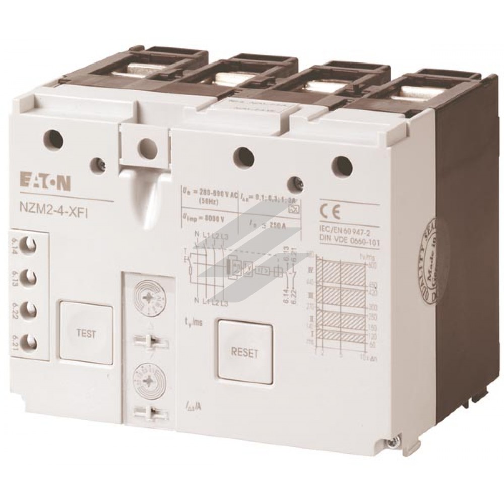 розчіплювач струмів витоку NZM2-4-XFI, Eaton