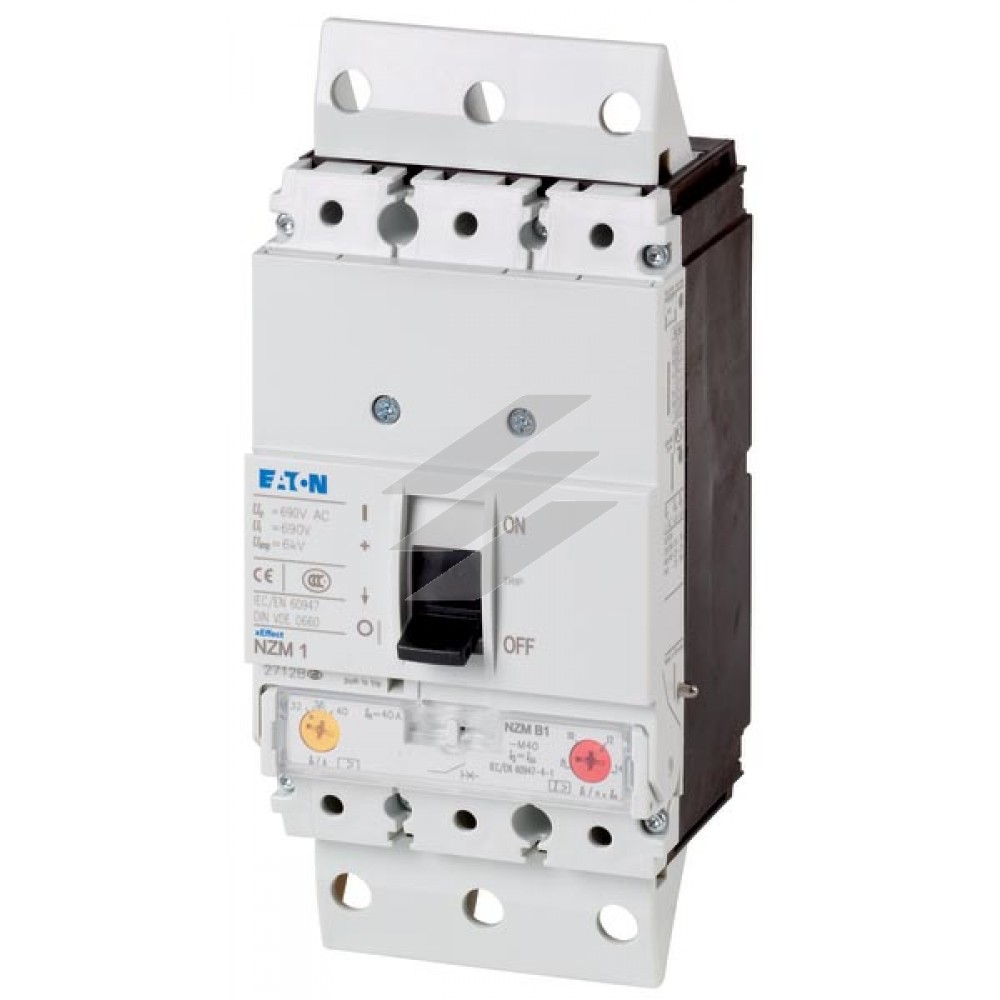 Втичні автоматичний вимикач NZMN1-A125-SVE, 125А, 3 полюси, викл. здатність 50кА, Eaton
