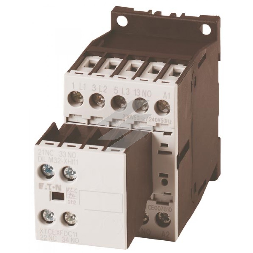 Контактор 7 А DILM7-21(230V50HZ,240V60HZ), Eaton