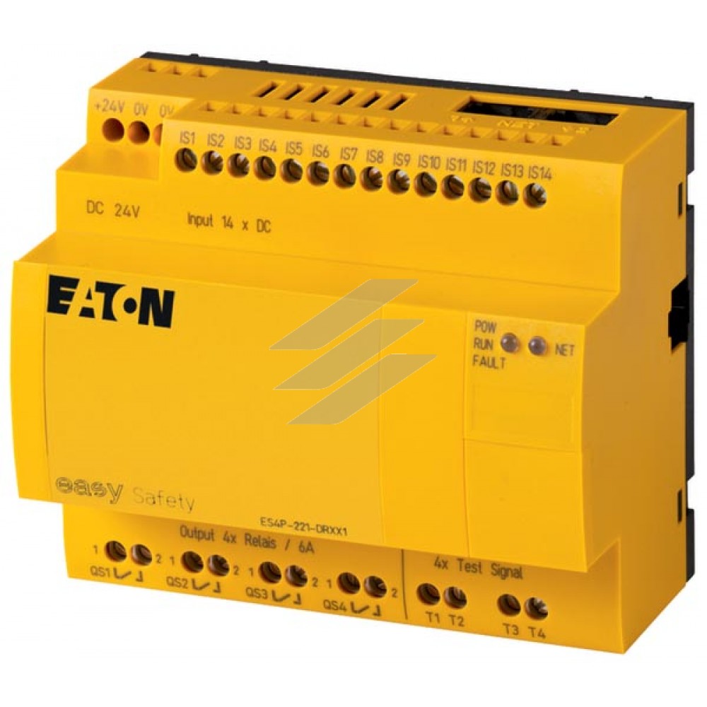 Реле безпеки easySafety ES4P-221-DRXX1, 24VDC, 14DI, 4DO реле , Eaton