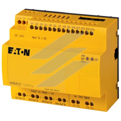 Реле безпеки easySafety ES4P-221-DRXX1, 24VDC, 14DI, 4DO реле , Eaton