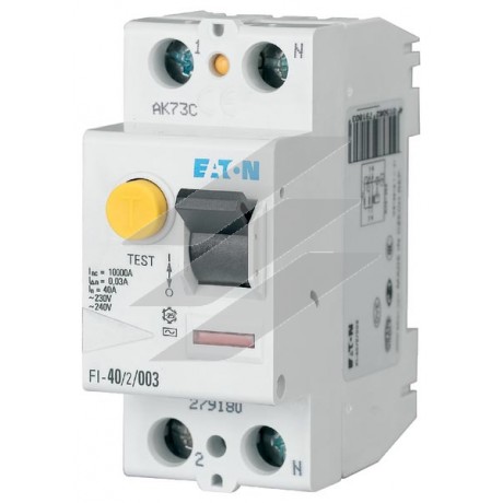 Пристрій захисного відключення 40/0 FI-40/2/003-A, Eaton