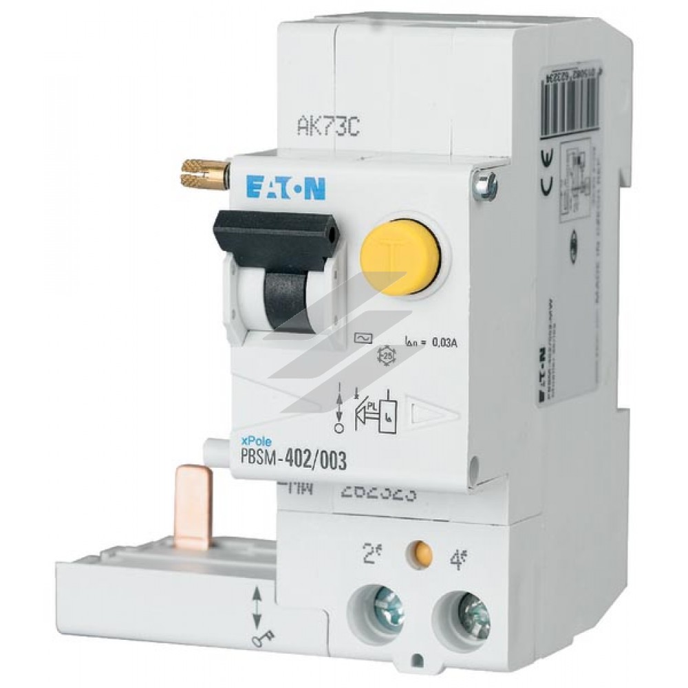 Розчіплювати модуль FI для PLS. PBSM-402/03-MW, 40A, 2p, 300 мА, Eaton
