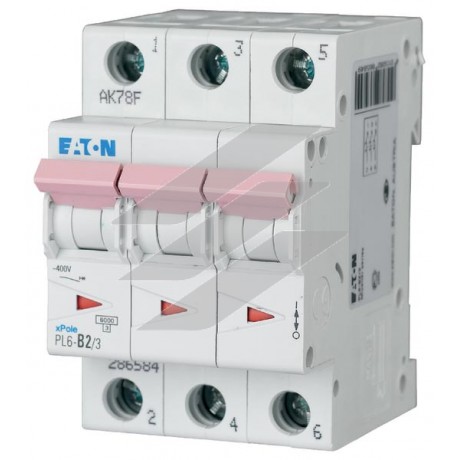 Автоматичний вимикач 2А PL6-D2/3, Eaton