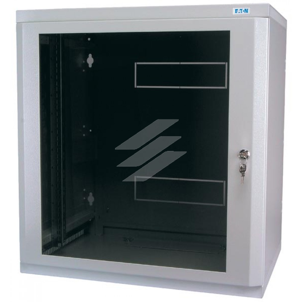 Настінна шафа NWE-4A06/GL/ZS, 19 дюймів, з 2х частин, Г=400мм, HE6, двері, скло, Eaton