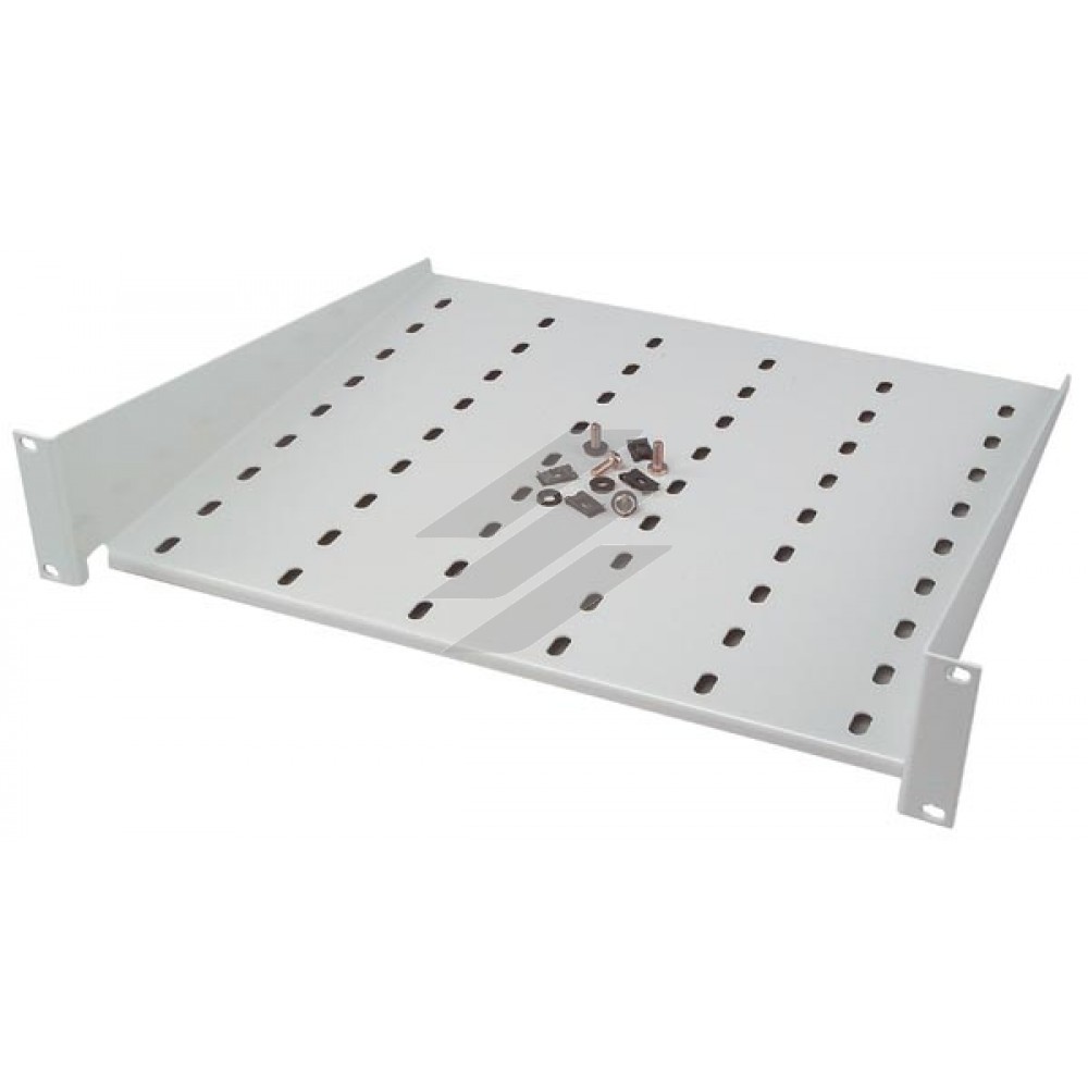 Полка для шафи NWS-FFE/19/2HE/T400, 19 дюймів, фіксована установка, попереду, 2 юніта, Eaton Полка для шафи NWS-FFE/19/2HE/T400, 19 дюймів, фіксована установка, попереду, 2 юніта, Eaton