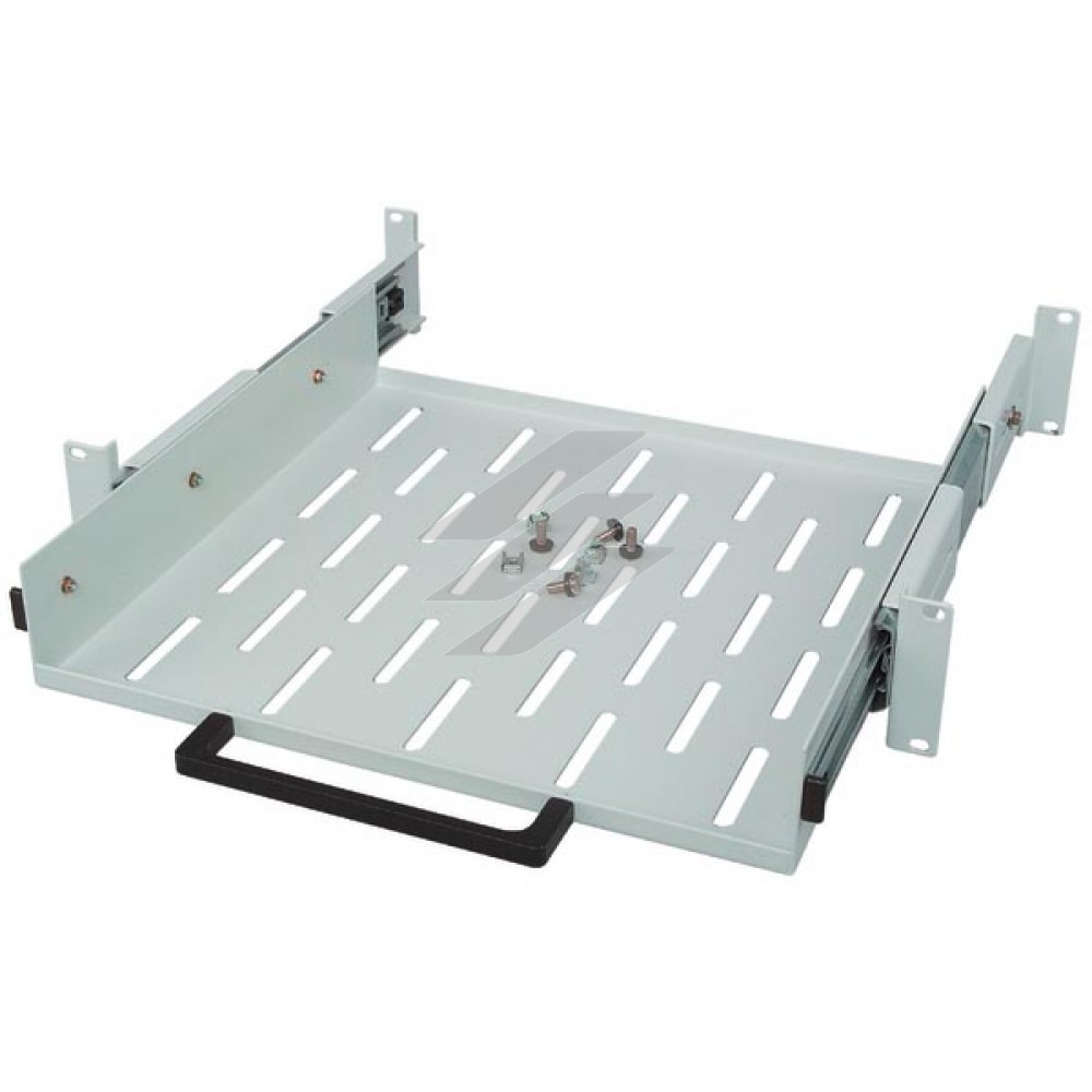 Полка для шафи NWS-FAD/19/2HE/T600, 19 дюймів, висувне, попереду+ззаду, 2 юніта, Eaton Полка для шафи NWS-FAD/19/2HE/T600, 19 дюймів, висувне, попереду+ззаду, 2 юніта, Eaton