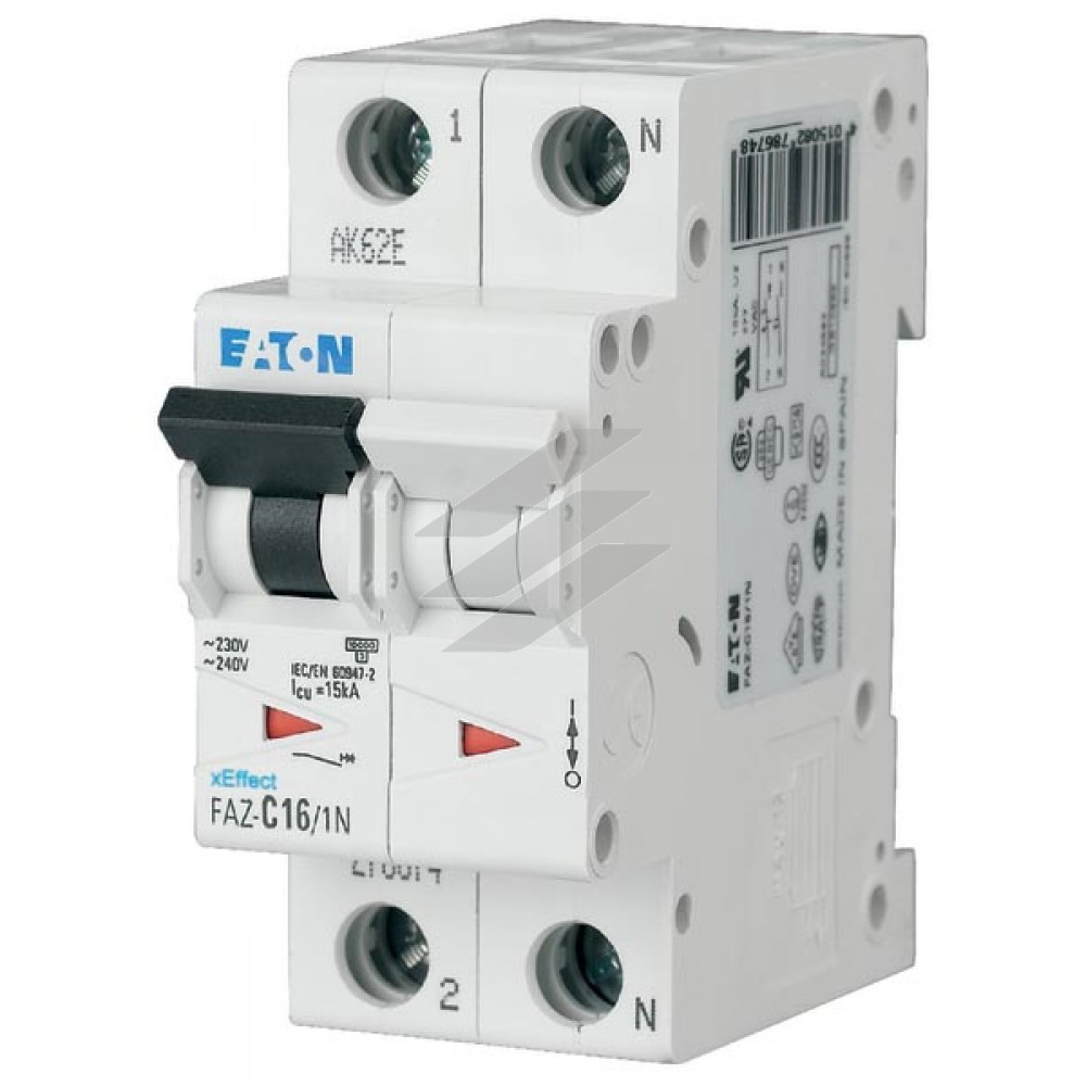 Захисний вимикач LS FAZ6-C3/1N, 3A, 1p+N, C-Char, Eaton