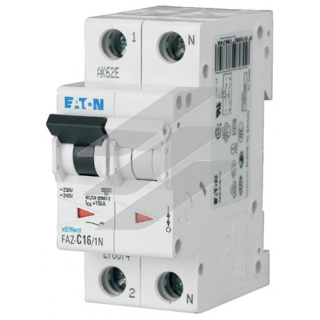 Захисний вимикач LS FAZ6-C3/1N, 3A, 1p+N, C-Char, Eaton